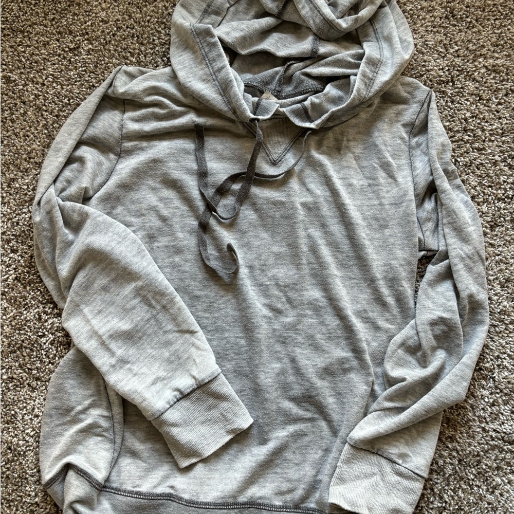 Gray Women's Light Weight Hoodie Sweater